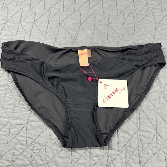 6 Shore Road by Pooja Other - 6 Shore Road by Pooja Women's Mesh Accent Bikini Bottom Black Size L‎
